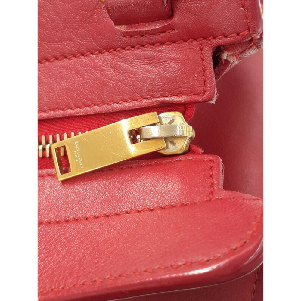 SAINT LAURENT PARIS Monogram Cabas 2way Leather HandBag - Picture 7 of 9